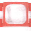 BEZEL, BUTTON, RED, BLANK, V7 BUTTONS DOVER # 9822719
