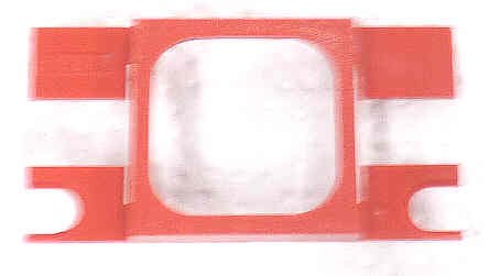 BEZEL, BUTTON, RED, BLANK, V7 BUTTONS DOVER # 9822719