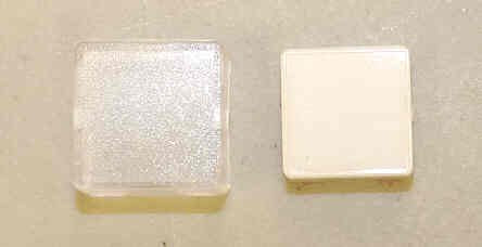 CAP, BUTTON, CLEAR. WHITE INSERT DOVER #9818443
