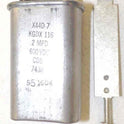 CAPACITOR, 2 MFD @ 600 VDC, SPADE CONNECTORS WESTINGHOUSE # X44DS2H07