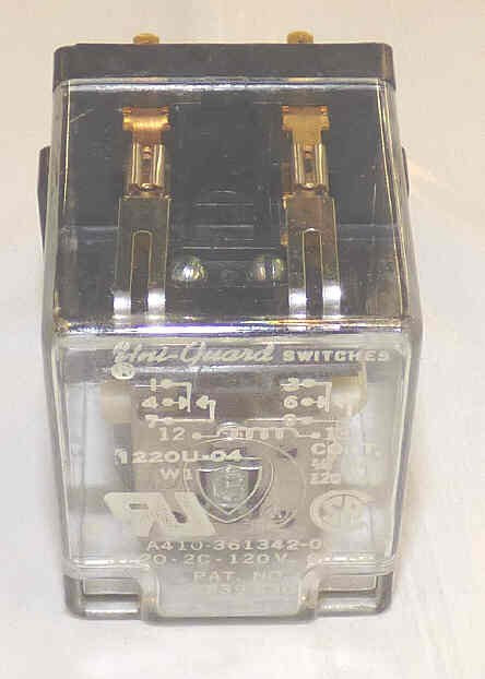 RELAY, UNI-GUARD , 2PDT, 120 VAC GUARDIAN # 1220-2C-120A