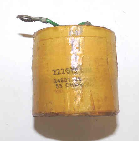 COIL, 6163 RELAY, 55 OHM, 2480T28, 1.75 O.D. x .830 I.D. x 1.64 OTIS # 222G19