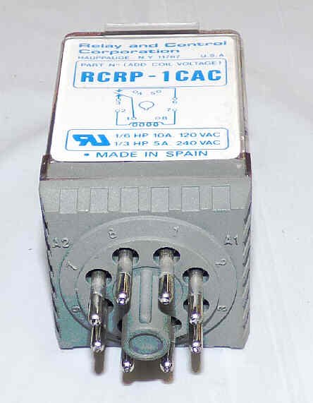 RELAY, SPDT, 24 VAC, 8 PIN OCTAL BASE, RELAY & CONTROL # RCRP1CAC24