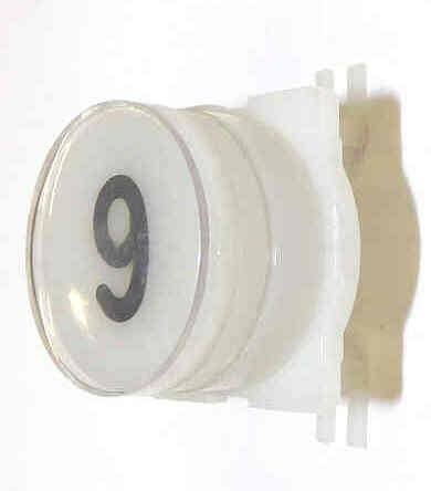BUTTON, EXTENDED CAP FOR CALIFORNIA, WESTINGHOUSE A LINE # 9
