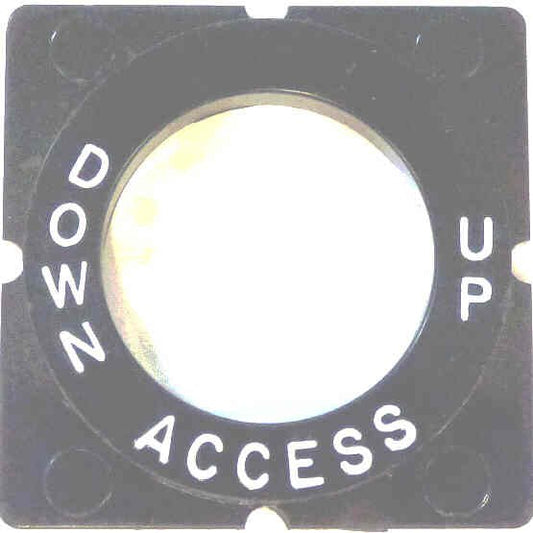 HALO, KEYED SWITCH, BLACK, MARKED OFF-ON-INSPECTION IN WHITE ADAMS # A449B116