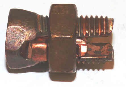 BUGNUT, SPLIT BOLT CONNECTOR, COPPER, 4-8 AWG GB ELECTRICAL # GSBC-4