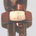 BUGNUT, SPLIT BOLT CONNECTOR, COPPER, 4-8 AWG GB ELECTRICAL # GSBC-4