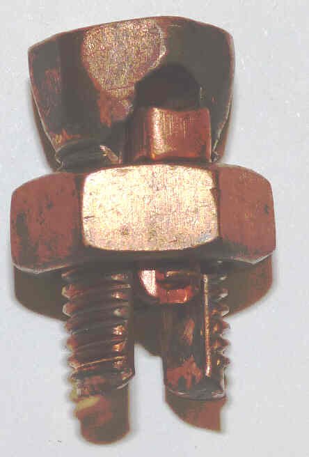 BUGNUT, SPLIT BOLT CONNECTOR, COPPER, 4-8 AWG GB ELECTRICAL # GSBC-4