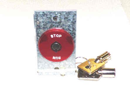 SWITCH, KEYED, STOP-RUN, RED HALO, WITH 2 FEOK1 KEYS INNOVATION