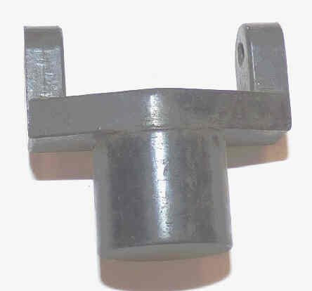 BUTTON, MACHINED PLASTIC, BLACK, BLANK, USED WITH 2 SWITCHES OTIS 323T1