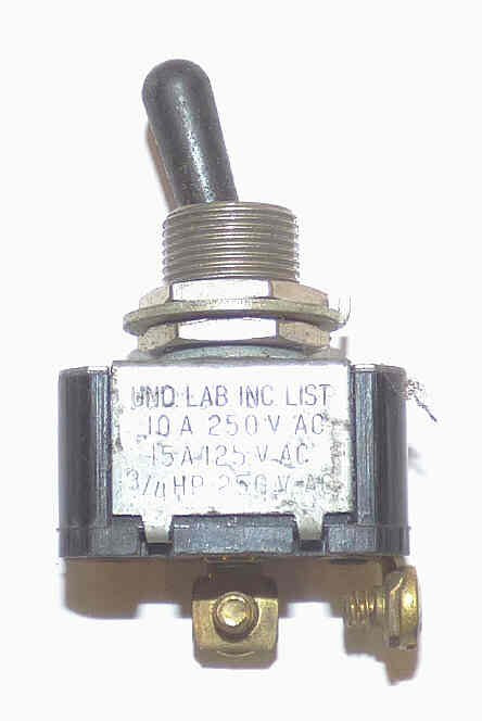 SWITCH, TOGGLE, DPST, 5A, 125 VAC PART # MEP-TS5