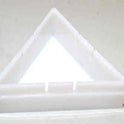 ARROW, FROSTED, LEXAN, 2 1/2 H, HALL LANTERN WESTINGHOUSE # 1718C18H01