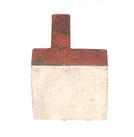 CONTACT, COPPER, 1 X 1 INLAID SILVER FACE, MOUNTING HOLE 'F' CONTACT HAUGHTON