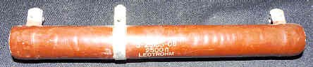 RESISTOR, 2500 OHM, 190 WATT, .27 AMP 10 LONG HAUGHTON # 3-26103-08
