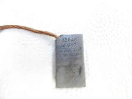 BRUSH, CARBON, WM60 GRADE, .500 X 1.000 X 1.750, 3 SHUNT WESTINGHOUSE # X38A6