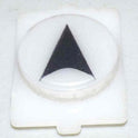 BUTTON, E LINE, CLEAR CAP, MARKED ARROW IN BLACK WESTINGHOUSE # 323C854H20