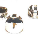ESCUTCHEON, INTERLOCK, T KEY, CHROMED STEEL, 7/8 O.D.