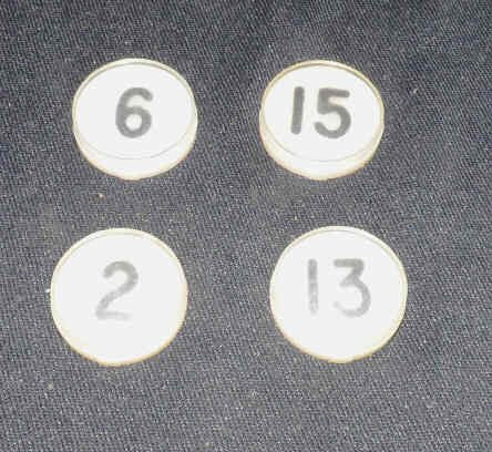 INSERT, BUTTON, 7/8 DIAMETER, WHITE, SPECIFY MARKING IN BLACK ARMOR # 11133-01