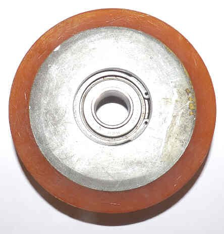 ROLLER, HANGER, POLY ROLLING SURFACE, 3 11/16 X 3/4 HAUGHTON # 3-40157-63