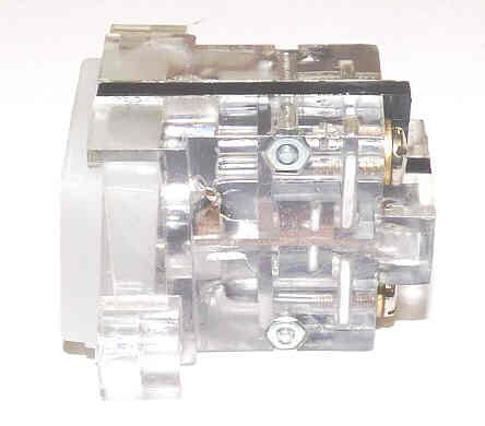 BUTTON, 2 N.O. CONTACTS, WITH ARROW AS SHOWN USED BY SEDGWICK, MATOT, ATLAS, ETC