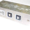 STATION, HALL, WITH UP & DOWN BUTTONS AND IN USE JEWEL ENGRAVED ATLAS ELEVATOR