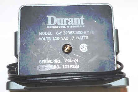 COUNTER, 6 DIGIT, 115 VAC, 7 WATT DURANT # 6Y32363-400