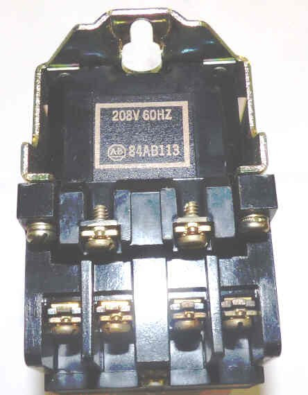 CONTACTOR, 4 POLE, N.O., 208 VAC COIL ALLEN BRADLEY #700-N400A20