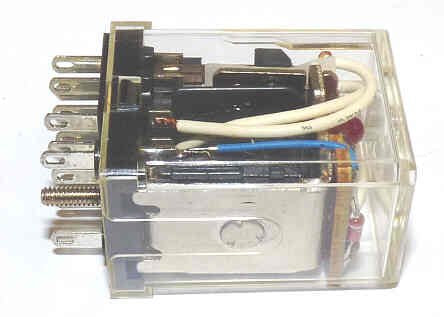 RELAY, POWER, ICE CUBE, 4PDT, 115-120 VAC, NEON AROMAT HC4D AC115