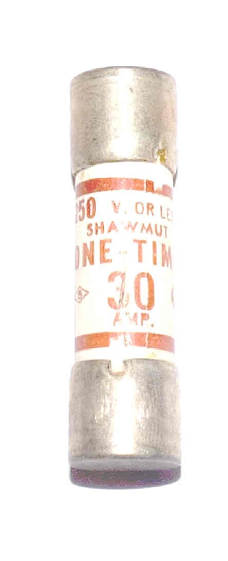 FUSE, ONE TIME, 30 AMP, 250V GOULD/FERRAZ/SHAWMUT # 0T 30