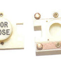 PRESSEL, BUTTON, MONITOR, WHITE WITH BLACK MARKING DOOR CLOSE