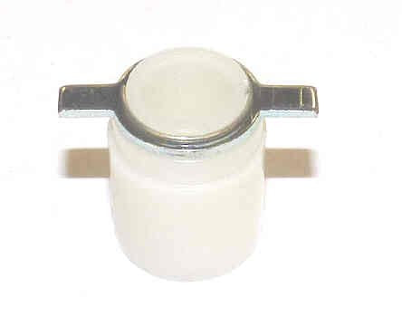 BUTTON, WHITE, ENGRAVED ARROW. DOVER # 9852529