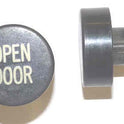 BUTTON, HOT STAMPED, 1 DIAMETER, MARKED DOOR OPEN OTIS # 323BD1-