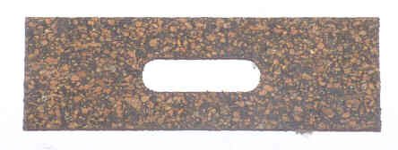 SPACER, CORK, OPERATOR BASE, 4 x 1 1/4 x 1/8 CORK W/ 1 5/16 SLOT