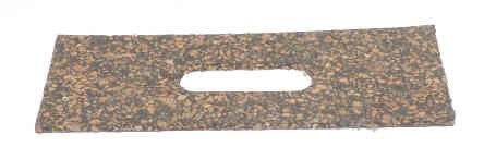 SPACER, CORK, OPERATOR BASE, 4 x 1 1/4 x 1/8 CORK W/ 1 5/16 SLOT