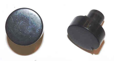 BUTTON, BLACK, BLANK, 1 DIAMETER OTIS # 323BD1-BLANK
