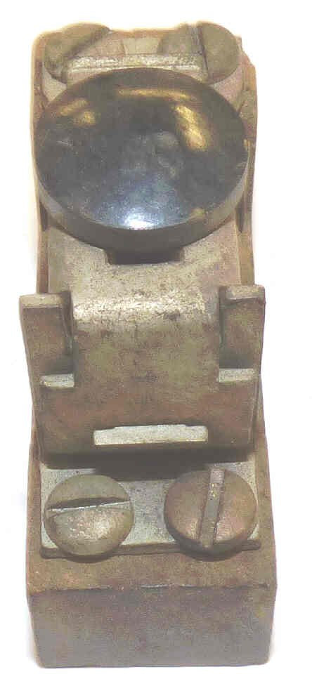 BUTTON, ASSEMBLY, WITH ROUND BUTTON, BLACK, BLANK OTIS
