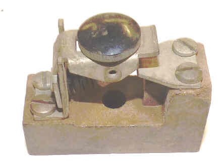 BUTTON, ASSEMBLY, WITH ROUND BUTTON, BLACK, BLANK OTIS