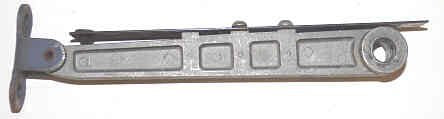 LEVER, LOWER, WITH FLAT SPRING, TYPE RA SAFETY EDGE GAL # SE5-0020N