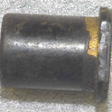 BUTTON, BLACK, MOTHER OF PEARL CENTER, 5/8 X 13/16 ES # FF-1355 VINTAGE