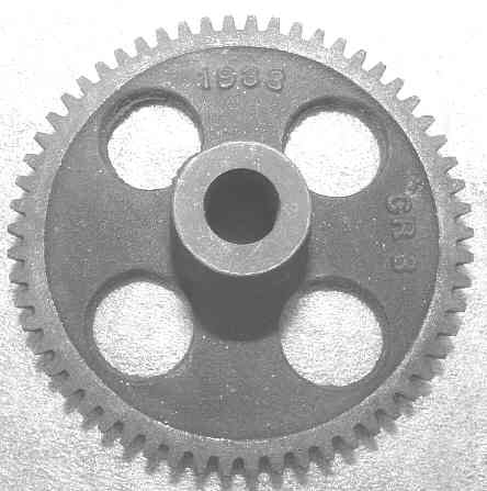 GEAR, 58 TOOTH, 1/2 BORE IN HUB, 6104AY SELECTOR OTIS # 205J1