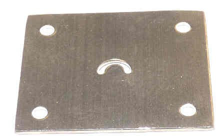 ESCUTCHEON, INTERLOCK, LUNAR KEY, STEEL, 4 HOLES FOR MOUNTING