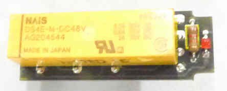 RELAY, DOVER, 'YELLOW JACKET' 4PDT, 45 VDC W/ DIODE REPLACES DOVER/IBM # 769489