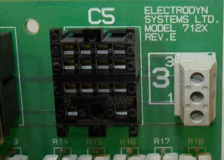 BOARD, CIRCUIT, WITH RELAYS AS SHOWN ELECTRODYN # 712X REV E