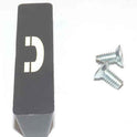 HANDLE, TELEPHONE, BLACK, PLASTIC WITH TWO MOUNTING SCREWS