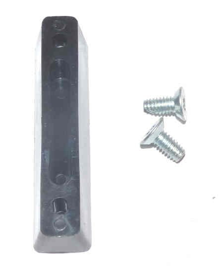 HANDLE, TELEPHONE, BLACK, PLASTIC WITH TWO MOUNTING SCREWS