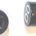 BUTTON, 7/8 DIAMETER, HOT STAMPED, MARKED DO A323AF1-DO
