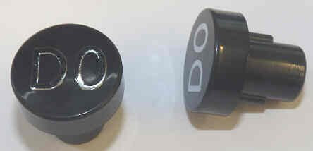 BUTTON, 7/8 DIAMETER, HOT STAMPED, MARKED DO A323AF1-DO
