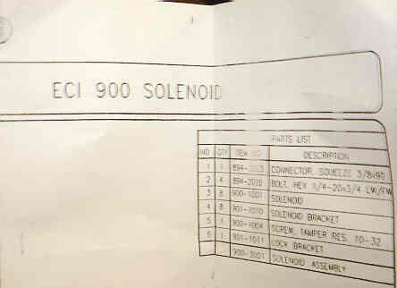 SOLENOID, DOOR SECURITY LOCK, COMPLETE AS SHOWN RH/LH ECI # 900-3001