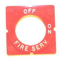 HALO, SWITCH. KEYED, RED, OFF-ON-FIRE SERV- ADAMS # A449R182