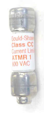 FUSE, CURRENT LIMITING, 1 AMP, 600V, CLASS CC BUSSMAN # KTK-1